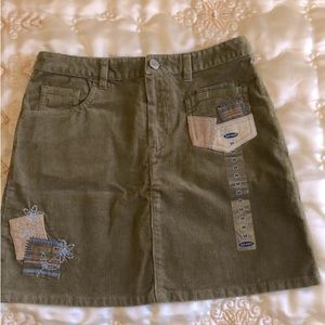 Old Navy Olive green Corduroy pencil skirt